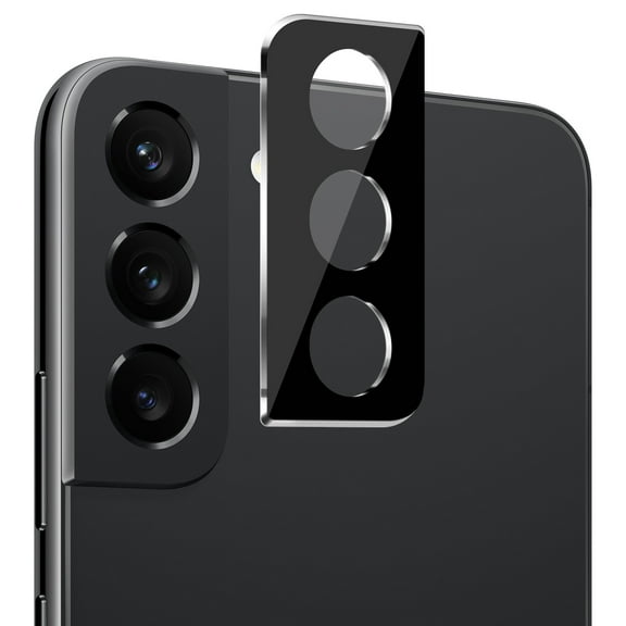 Samsung Galaxy S22 Camera Lens Colored Edge Tempered(2.5D) - Black