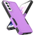 thumbnail image 1 of for Samsung Galaxy S22 Case: Dual Layer Protective Heavy Duty Cell Phone Cover Shockproof Rugged with Screen Protector - Military Protection Bumper Tough - Samsung Galaxy S22 5G 2022, 6.1 inch, Purple, 1 of 15