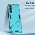 thumbnail image 1 of Samsung Galaxy S22+ Case with Invisible Stand, Galaxy S22 Plus Case, Dteck Hybrid Rugged Shockproof Armor Shield Hard Cover with Built-in Kickstand for Samsung Galaxy S22+/S22 Plus 6.6 inch 2022, Blue, 1 of 6