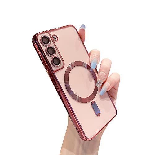 for Samsung Galaxy S22 Case Clear with Camera Lens Protector