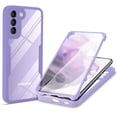 thumbnail image 1 of Samsung Galaxy S22 Case with Screen Protector, Dual Layer Hybrid Clear Shockproof Full Protective Cover Case  Galaxy S22 Phone (6.1 inch, 2022), Purple, 1 of 12