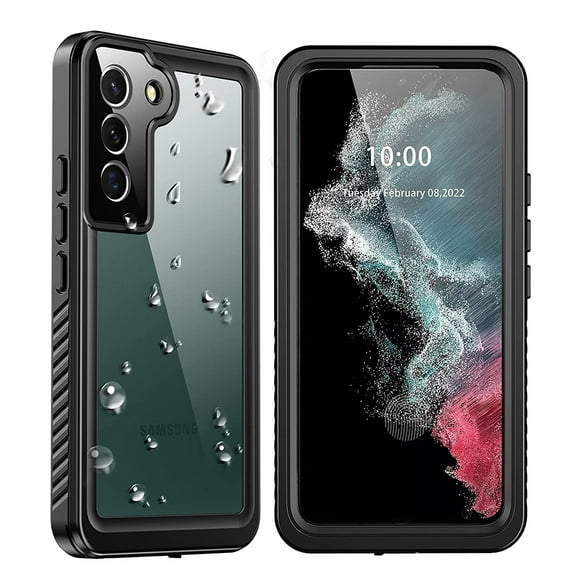 Samsung Galaxy S22 Case, Waterproof Built-in Screen Protector Full Protection Dteck Heavy Duty Shockproof Anti-Scratched Rugged Case for Galaxy S22 5G 6.1'' 2022 (Black)