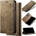 thumbnail image 1 of for Samsung Galaxy S22 Denim Fabric Leather Phone Case, Classic Jeans Style Folio Flip Ultra Thin Slim Magnetic Cover, Multi Hidden Credit Card Holder Cash Slot, Stand Support, 1 of 8