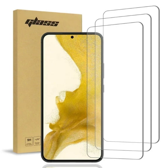 Rome Tech Samsung Galaxy S22 Plus (3 Per Pack) 2.5D Glass Screen Protector 9H
