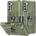 thumbnail image 1 of for Samsung Galaxy S22 Plus 5G Case (Not S22) with Metal Ring Kickstand for Women & Men, Heavy-Duty Protection Shockproof Bumper Cover Case for Samsung Galaxy S22+ Plus 5G TY Green, 1 of 18