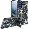 thumbnail image 1 of for Samsung Galaxy S22 Plus Camouflage Case, Heavy Duty Shockproof Protection Military Grade Built-in Magnetic Kickstand Camo Cover Case for Samsung Galaxy S22 Plus MC Mint Green, 1 of 14