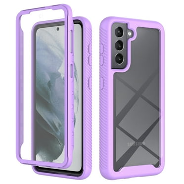 for Samsung Galaxy S22 Plus Case, with Built in Screen Protector Heavy Duty Drop Protection, 2 in 1 Full Body Rugged Shockproof Dust Proof Dual Layer Tough Protective Phone Cover, Purple