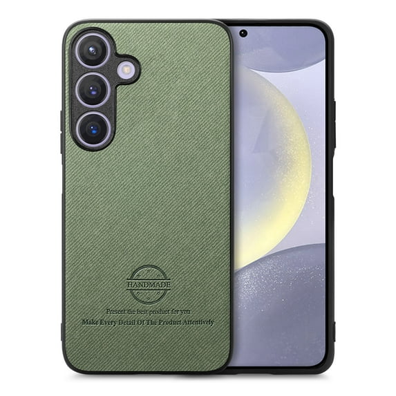 For Samsung Galaxy S22 Plus Case, Luxury Elegant Leather Slim Business PU Rugged Non-Slip Grip Shockproof Bumper Full Body Protective Cover Phone Case For Samsung Galaxy S22 Plus,Green