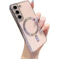 thumbnail image 1 of for Samsung Galaxy S22 Plus Case Magnetic Clear with Camera Lens Protector Full Protection MagSafe Electroplated Silicone Slim Fit Shockproof Protective Case Cover 6.6 Inch - Lavender, 1 of 11