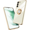 thumbnail image 1 of for Samsung Galaxy S22 Plus Case with Magnetic Ring Holder Soft TPU Electroplated Cover Shockproof Scratchproof Kickstand Slim Protective Phone Case for Galaxy S22+ White, 1 of 12