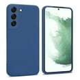 thumbnail image 1 of Samsung Galaxy S22 Plus Case Silky Soft Touch, Liquid Silicone Protective Phone Case Blue, 1 of 6