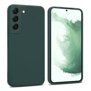 Samsung Galaxy S22 Plus Case Silky Soft Touch, Liquid Silicone Protective Phone Case Green