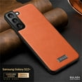 thumbnail image 1 of for Samsung Galaxy S22 Plus Leather Case Wireless Charging, Slim Luxury Classic PU Non-Slip Grip Rugged Bumper Shockproof Protective Cover Men Women Phone Cases for Samsung Galaxy S22 Plus,Orange, 1 of 8