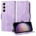 thumbnail image 1 of for Samsung Galaxy S22 Plus Pattern Wallet Case, Magnetic Closure PU Leather Wallet Flip Case with Card Holder Kickstand Purse Phone Cover with Wrist Strap for Samsung Galaxy S22 Plus, Purple, 1 of 10