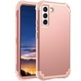 thumbnail image 1 of Samsung Galaxy S22 Plus Phone Case, Silicone + PC 3 In 1 Hybrid Heavy Duty Rugged Shock Proof Corner Protection Defender Case Cover  Samsung S22 S22 + / Plus 5G 6.6", Rosegold, 1 of 9