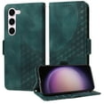 thumbnail image 1 of for Samsung Galaxy S22 Plus Wallet Case, Pattern PU Leather Purse Phone Case with [Credit Card Slots] [Wrist Strap] Flip Stand Shockproof Full Body Protective Cover for Samsung Galaxy S22 Plus, Green, 1 of 11