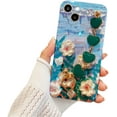 thumbnail image 1 of for Samsung Galaxy S22 S21 S20 Ultra Plus FE Protective Cover, Fashion Charming Flower Soft TPU Phone Case with Creative Bracelet, Exquisite Shockproof Shell for Women and Girl(Green A,S20 FE), 1 of 8