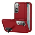 thumbnail image 1 of Samsung Galaxy S22+/S22 Plus Shockproof Case with Built-in Metal Kickstand, Dteck 3-Layer Full Body Protection [Without Screen Protector] Rugged Heavy Duty Durable Cover Case, Red+Black, 1 of 7