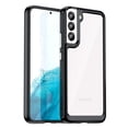 thumbnail image 1 of for Samsung Galaxy S22 Simple Fashion Case, Shockproof Drop Protection Clear Case, Durable PMMA + TPU, Anti-Fingerprints Technology Full Protection Case for Samsung Galaxy S22 (6.1 inch),Black, 1 of 8