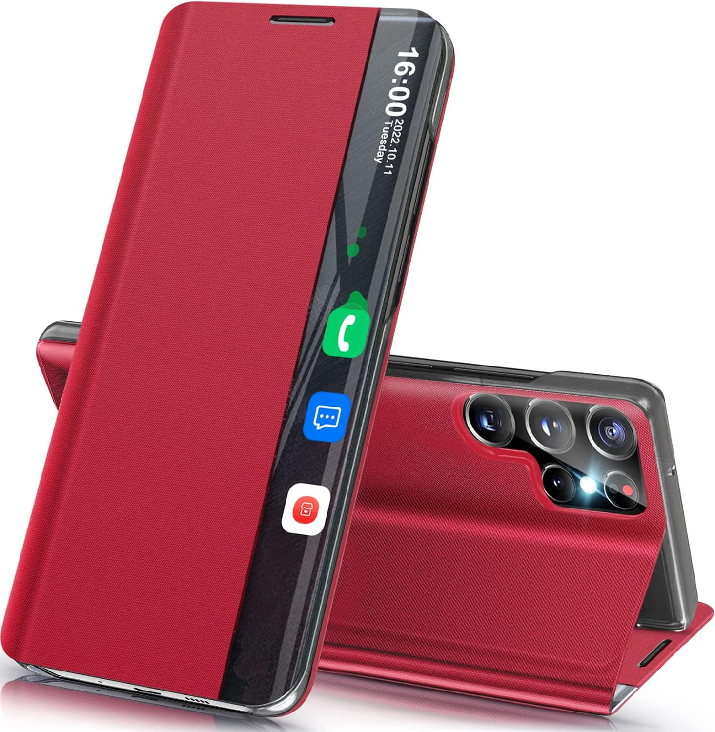 Samsung Galaxy S21 Ultra 5G Case With Kickstand, Clear View Window 6 thumbnail image