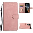 thumbnail image 1 of For Samsung Galaxy S22 Ultra 5G Phone 6.8" Case 2022 Wallet Case,PU Leather Kickstand Shockproof Scratch Resistant Folio Flip Cover with Cards Holder Wallet Case For Samsung Galaxy S22 Ultra,Pink, 1 of 8
