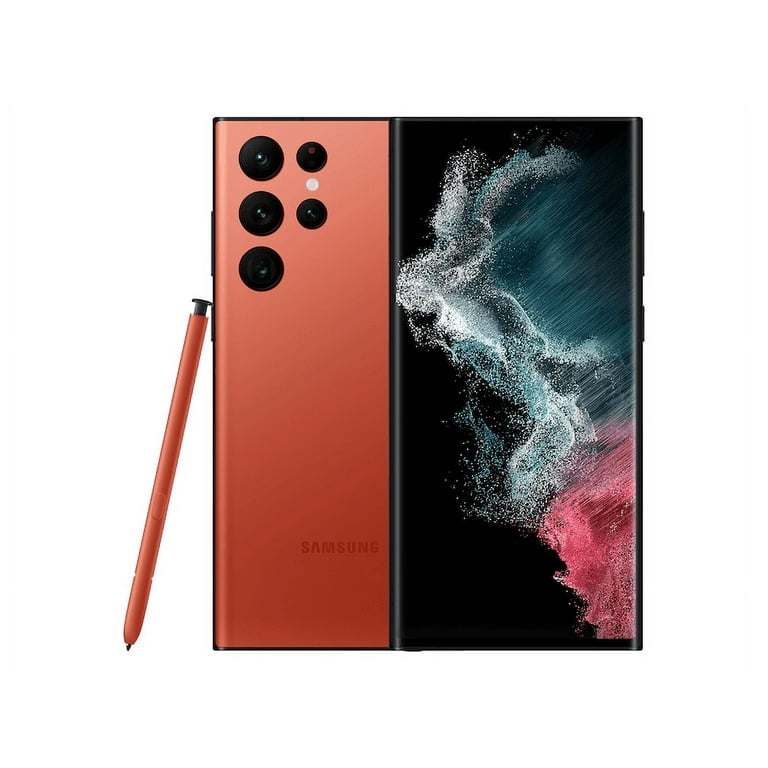 Samsung Galaxy S22 Ultra 5G 256GB Factory Unlocked Red Cellphone