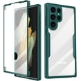thumbnail image 1 of for Samsung Galaxy S22 Ultra Case, 360 Full Body Rugged Case with Built-in Screen Protector Transparent Heavy Duty Shockproof Bumper Cover for Galaxy S22 Ultra 6.8" (Green), 1 of 13