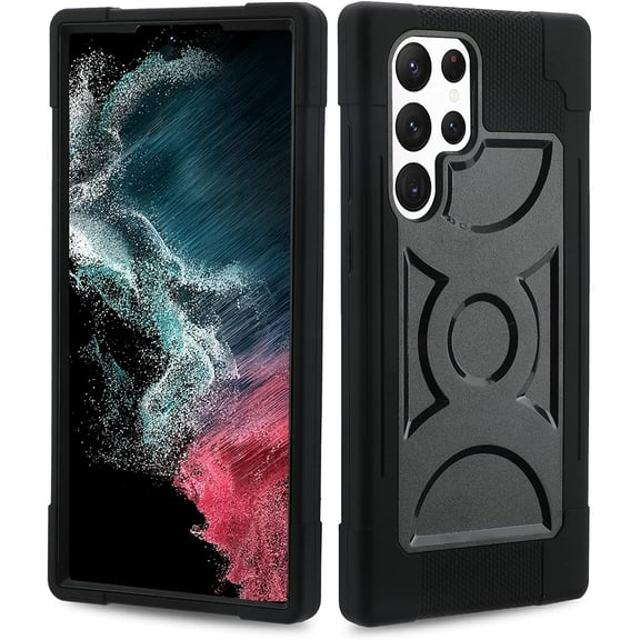 for Samsung Galaxy S22 Ultra Case 5G 6.8 Inch (2022 Released), Full-Body Military Grade Rugged Protection Case [without Built-in Screen Protector] Phone Cover (Black)