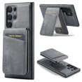 thumbnail image 1 of for Samsung Galaxy S22 Ultra Case [Compatible with MagSafe] with Removable Card Holder Magsafe case Wallet 2 in 1 Detachable Back Cards Slot Premium PU Leather Magnetic Car Holder Mount case, Gray, 1 of 10