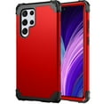 thumbnail image 1 of Samsung Galaxy S22 Ultra Case, Dteck Heavy Duty Full Body Military Grade Drop Protective Bumper Shockproof Tough Durable Defender Cover For Samsung Galaxy S22 ultra 5G 6.8 inch,Red, 1 of 7