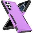 thumbnail image 1 of for Samsung Galaxy S22 Ultra Case: Dual Layer Protective Heavy Duty Cell Phone Cover Shockproof Rugged with Screen Protector - Military Protection Bumper Tough - Samsung Galaxy S22 Ultra 5G, Purple, 1 of 16