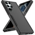 thumbnail image 1 of for Samsung Galaxy S22 Ultra Case: Dual Layer Protective Heavy Duty Cell Phone Cover Shockproof Rugged with Screen Protector - Military Protection Bumper Tough - Samsung Galaxy S22 Ultra 5G, Black, 1 of 16
