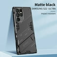 thumbnail image 1 of Samsung Galaxy S22 Ultra Case with Invisible Stand, Dteck Hybrid Rugged Shockproof Armor Shield Hard Cover with Built-in Kickstand for Samsung Galaxy S22 Ultra 6.8 inch 2022, Black, 1 of 6