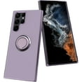 thumbnail image 1 of Samsung Galaxy S22 Ultra Case with Ring Stand [360° Rotatable Ring Holder Magnetic Kickstand] [Soft Microfiber Lining] Slim TPU Shockproof Phone Cases for Samsung Galaxy S22 Ultra 5G Purple, 1 of 12