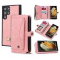 thumbnail image 1 of for Samsung Galaxy S22 Ultra Case, for Samsung S22 Ultra Wallet Case, Premium PU Leather [Magnetic Flip] [Zipper Pocket] [Wristband] [Card Holder] Detachable Case for Galaxy S22 Ultra,Pink, 1 of 14