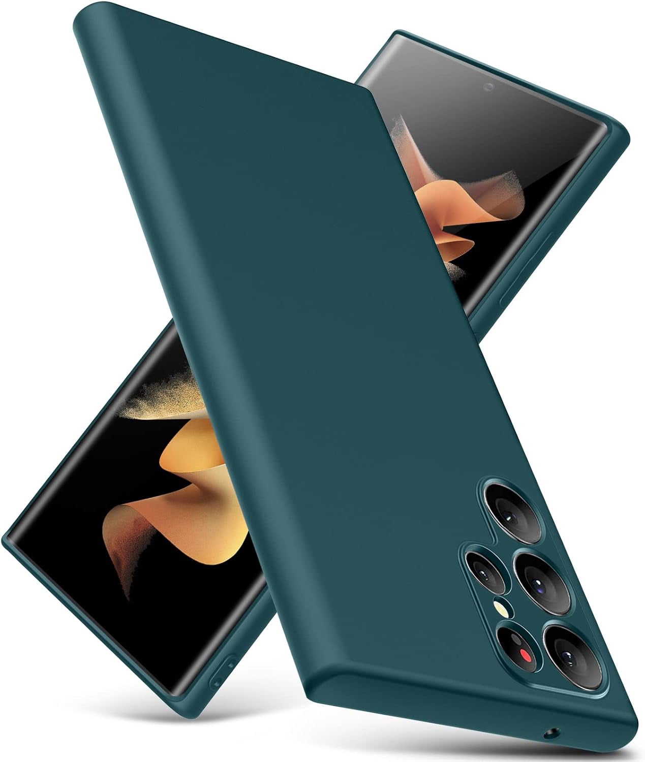 for-samsung-galaxy-s22-ultra-case-thin-liquid-silicone-case-shockproof