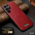 thumbnail image 1 of for Samsung Galaxy S22 Ultra Leather Case Wireless Charging, Slim Luxury Classic PU Non-Slip Grip Rugged Bumper Shockproof Protective Cover Men Women Phone Cases for Samsung Galaxy S22 Ultra, Red, 1 of 8