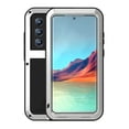 thumbnail image 1 of Samsung Galaxy S22 Ultra Metal Bumper Silicone Case with Stand Hybrid Military [Tough Armour] Shockproof Heavy Duty Rugged case Built-in Screen Protector Cover for Samsung Galaxy S22 Ultra,Silver, 1 of 6