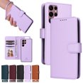 thumbnail image 1 of for Samsung Galaxy S22 Ultra Removable Wallet Case, Premium PU Leather Flip Cover with [RFID Blocking][ Detachable Card Holder][Stand Function][Wrist Strap] Shockproof Protectove Phone Cover,Purple, 1 of 10