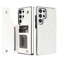 thumbnail image 1 of for Samsung Galaxy S22 Ultra Wallet Case with Card Holder RFID Blocking,Dimaond Patterned Elegent PU Leather,Double Back Flip Kickstand Magnetic Clasp Durable Shockproof Cover,White, 1 of 7
