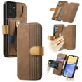 thumbnail image 1 of for Samsung Galaxy S22 Ultra Wallet Case with Card Slots&Cash Slot【RFID Blocking】, With Wrist Kickstand,Flip Folio Book PU Leather  Shockproof Anti-fall Rugged Phone case Cover For Women Men,Brown, 1 of 10