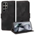 thumbnail image 1 of for Samsung Galaxy S22 Ultra Wallet Case, Pattern PU Leather Purse Phone Case with [Credit Card Slots] [Wrist Strap] Stand Shockproof Full Body Protective Cover for Samsung Galaxy S22 Ultra, Black, 1 of 10