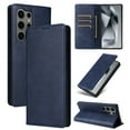 thumbnail image 1 of for Samsung Galaxy S22 Ultra Wallet Case with RFID Blocking Credit Card Holder, Magnetic Closure PU Leather Folio Flip Kickstand Shockproof Cover Women Men for Samsung Galaxy S22 Ultra,Darkblue, 1 of 8