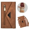 thumbnail image 1 of Samsung Galaxy S22 Wallet Case, Galaxy S22 5G Crossbody Bag Phone Case, Dteck Zipper Pocket 6 Card Holder Wallet PU Leather Case with Shoulder Strap & Wristlet Strap For Samsung Galaxy S22,Brown, 1 of 7
