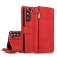 thumbnail image 1 of Samsung Galaxy S22+ Wallet Case, Galaxy S22 Plus Case, Dteck Matte PU Leather Flip Cover Zipper Pocket Card Holder Stand Case for Samsung Galaxy S22+/S22 Plus 6.6 inch 2022,Red, 1 of 8