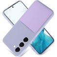 thumbnail image 1 of Samsung Galaxy S23 5G Case Card Holder Silicone Slot Wallet Soft Cover Shockproof Anti Scratch Microfiber Lining Full Body Protection Shell -Light Purple, 1 of 11