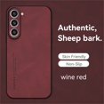 thumbnail image 1 of for Samsung Galaxy S23 Case, Classic Soft TPU and PU Leather Slim Cover Case, Anti-Vibration Anti-Slip Ultralight Luxury Phone Case Cover for Samsung Galaxy S23 for Men & Women, Winered, 1 of 6