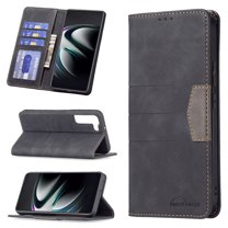 for Samsung Galaxy S23 Case, Flip Folio Wallet Cover Slim Premium PU Leather Case ID Credit Card Slots Stand Kickstand Holder Closure TPU Shockproof Phone Case for Samsung Galaxy S23,Black