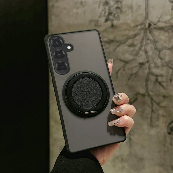 For Samsung Galaxy S23 Case with Magnetic Ring Stand Holder [Military Drop Protection] [Compatible with MagSafe] Shockproof Protective Non-Slip Grip Case For Samsung Galaxy S23,Black