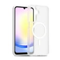 thumbnail image 1 of for Samsung Galaxy S23 Case: Magnetic Translucent Matte Shockproof Slim Compatible with MagSafe - Military Grade Drop Proof Hard Back Anti-Fingerprint Protective Cell Phone Cover,Clear, 1 of 5
